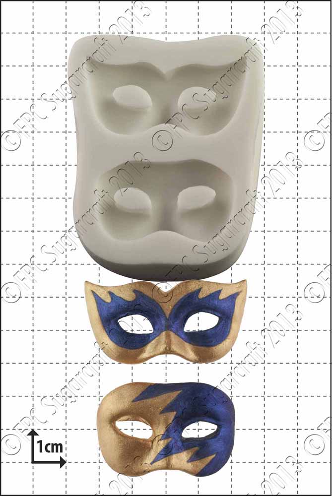 Silicone mould Masquerade MasksFood Use FPC Sugarcraft FREE UK shipping! 